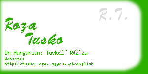 roza tusko business card